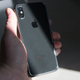 The back of the phone is virtually scratch-free, though this is sure due to the raised camera lens keeping most of the glass from touching flat surfaces.
